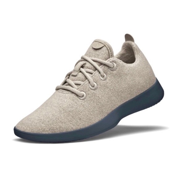 allbirds Shoes - ALLBIRDS Kotare Sand Navy Blue Sole Wool Runners Sneakers Size 9 $125
